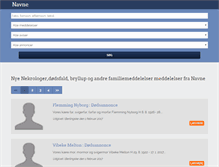 Tablet Screenshot of navne.dk